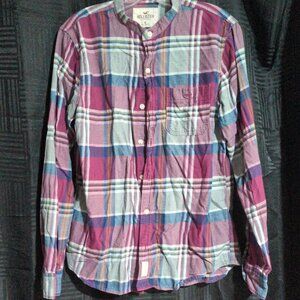 Women's Hollister plaid button down shirt